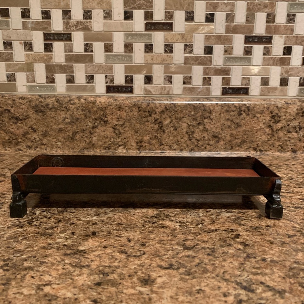 JAN BARBOGLIO small tray with leather insert